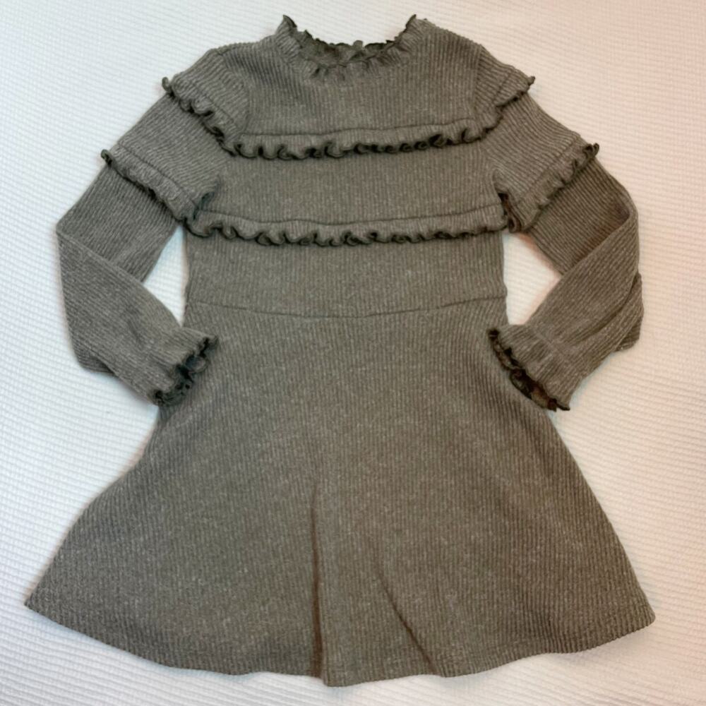 Art Class Ribbed Long Sleeved Dress